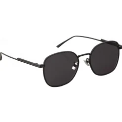 Bottega Veneta - Metal Square Sunglasses - Black Grey - Sunglasses - Bottega Veneta Eyewear - Avvenice