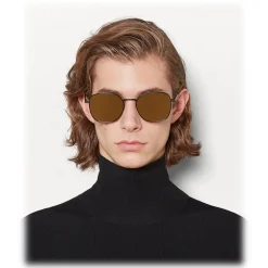 Bottega Veneta - Metal Square Sunglasses - Black - Sunglasses - Bottega Veneta Eyewear - Avvenice