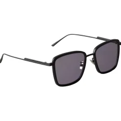 Bottega Veneta - Rectangular Sunglasses - Black Grey - Sunglasses - Bottega Veneta Eyewear - Avvenice