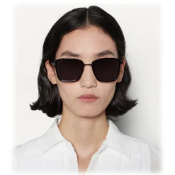 Bottega Veneta - Rectangular Sunglasses - Black Grey - Sunglasses - Bottega Veneta Eyewear - Avvenice
