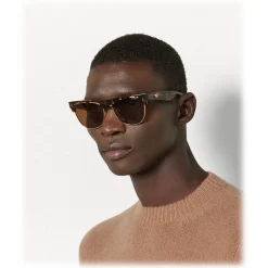 Bottega Veneta - The Original 03 Classic Sunglasses - Havana - Sunglasses - Bottega Veneta Eyewear - Avvenice