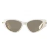 Bottega Veneta - The Original 02 Cat Eye Sunglasses - Ivory - Sunglasses - Bottega Veneta Eyewear - Avvenice