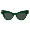 Bottega Veneta - The Original 04 Cat Eye Sunglasses - Green - Sunglasses - Bottega Veneta Eyewear - Avvenice
