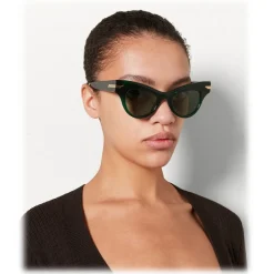 Bottega Veneta - The Original 04 Cat Eye Sunglasses - Green - Sunglasses - Bottega Veneta Eyewear - Avvenice