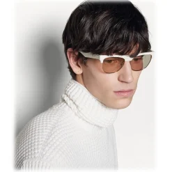 Bottega Veneta - The Original 03 Classic Sunglasses - Ivory Brown - Sunglasses - Bottega Veneta Eyewear - Avvenice