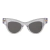 Bottega Veneta - The Original 04 Cat Eye Sunglasses - Transparent Grey - Sunglasses - Bottega Veneta Eyewear - Avvenice
