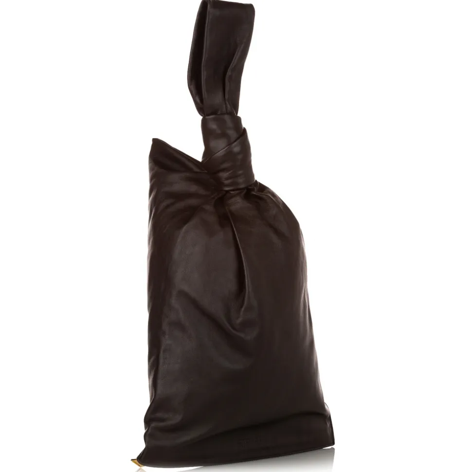 Bottega Veneta Vintage - BV Twist Leather Handbag - Dark Brown - Leather Handbag - Luxury High Quality - Avvenice