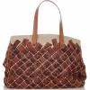 Bottega Veneta Vintage - Canvas Tote Bag - Brown - Leather Handbag - Luxury High Quality - Avvenice