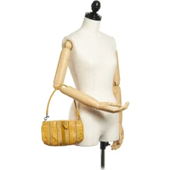 Bottega Veneta Vintage - Intrecciato Leather Shoulder Bag - Yellow - Leather Handbag - Luxury High Quality - Avvenice