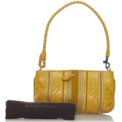 Bottega Veneta Vintage - Intrecciato Leather Shoulder Bag - Yellow - Leather Handbag - Luxury High Quality - Avvenice