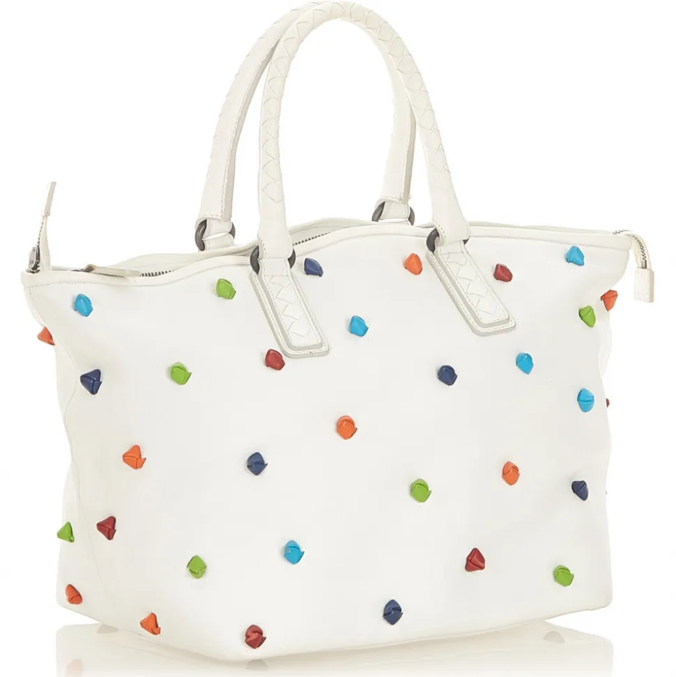 Bottega Veneta Vintage - Intrecciato Leather Handbag - White - Leather Handbag - Luxury High Quality - Avvenice