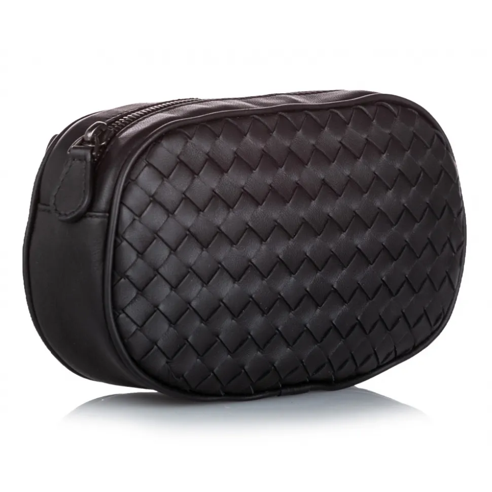 Bottega Veneta Vintage - Intrecciato Leather Belt Bag - Black - Leather Belt Bag - Luxury High Quality - Avvenice