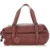 Bottega Veneta Vintage - Intrecciato Leather Handbag - Red - Leather Handbag - Luxury High Quality - Avvenice