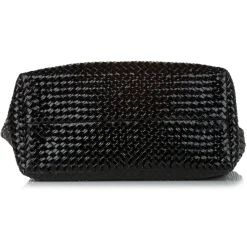 Bottega Veneta Vintage - Intrecciato Cabat Patent Leather Tote Bag - Black - Leather Handbag - Luxury High Quality - Avvenice