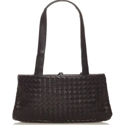 Bottega Veneta Vintage - Intrecciato Leather Shoulder Bag - Brown - Leather Handbag - Luxury High Quality - Avvenice