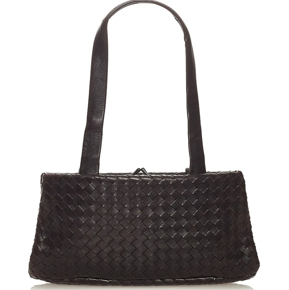 Bottega Veneta Vintage - Intrecciato Leather Shoulder Bag - Brown - Leather Handbag - Luxury High Quality - Avvenice