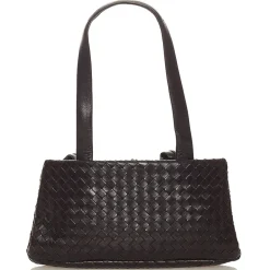 Bottega Veneta Vintage - Intrecciato Leather Shoulder Bag - Brown - Leather Handbag - Luxury High Quality - Avvenice