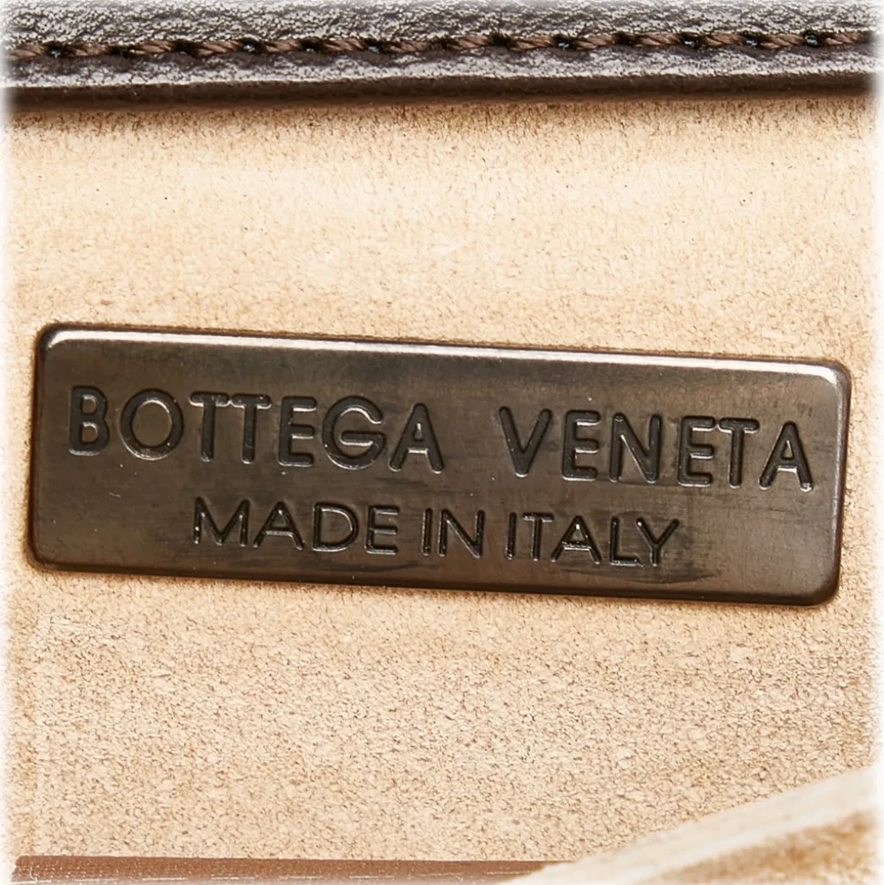 Bottega Veneta Vintage - Intrecciato Leather Shoulder Bag - Brown - Leather Handbag - Luxury High Quality - Avvenice