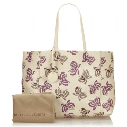 Bottega Veneta Vintage - Intrecciato Mirage Tote Bag - White Ivory - Leather Handbag - Luxury High Quality - Avvenice