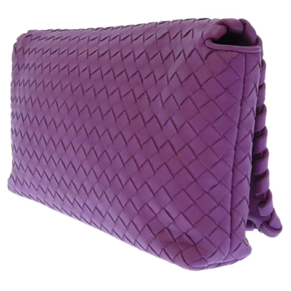 Bottega Veneta Vintage - Intrecciato Leather Crossbody Bag - Purple - Leather Handbag - Luxury High Quality - Avvenice