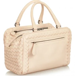 Bottega Veneta Vintage - Intrecciato Leather Handbag - Beige - Leather Handbag - Luxury High Quality - Avvenice