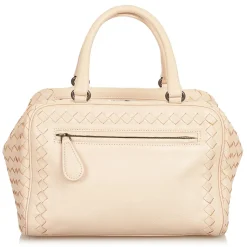 Bottega Veneta Vintage - Intrecciato Leather Handbag - Beige - Leather Handbag - Luxury High Quality - Avvenice