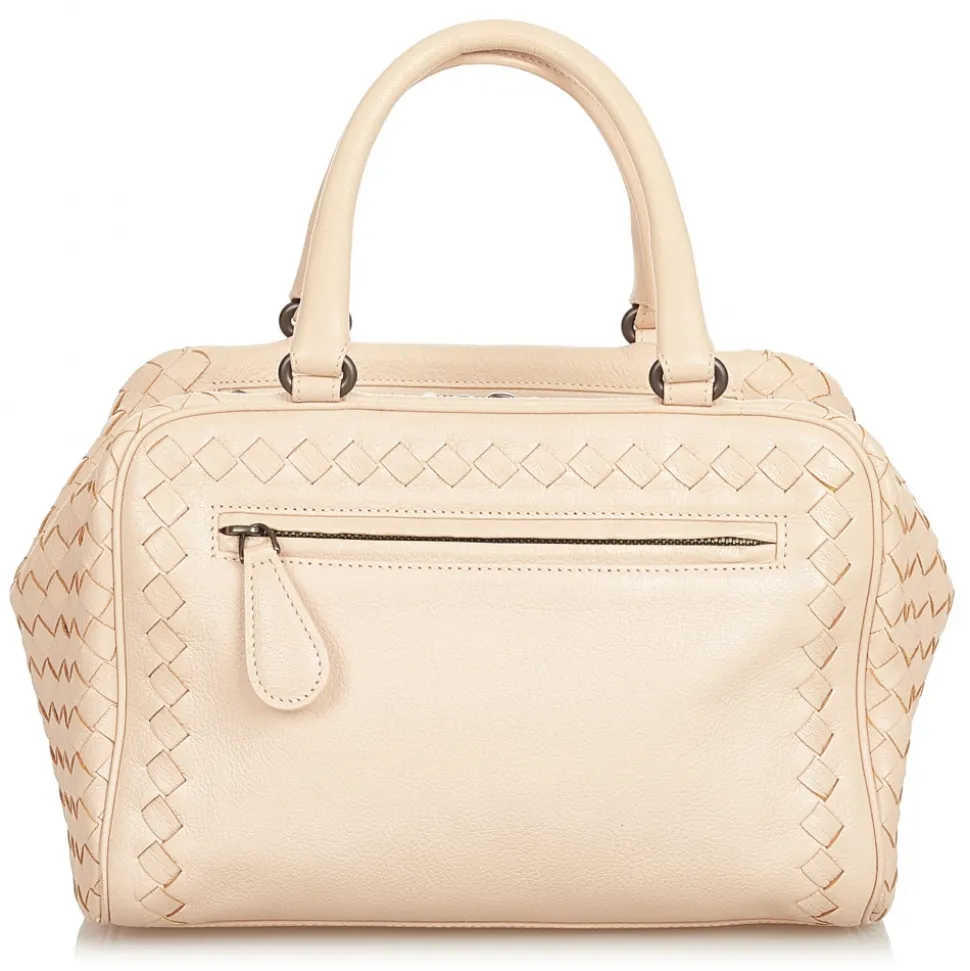 Bottega Veneta Vintage - Intrecciato Leather Handbag - Beige - Leather Handbag - Luxury High Quality - Avvenice