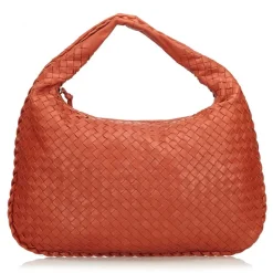 Bottega Veneta Vintage - Intrecciato Hobo Bag - Orange - Leather Handbag - Luxury High Quality - Avvenice