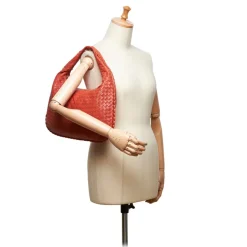 Bottega Veneta Vintage - Intrecciato Hobo Bag - Orange - Leather Handbag - Luxury High Quality - Avvenice
