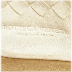 Bottega Veneta Vintage - Intrecciato Leather Tote Bag - White Grey - Leather Handbag - Luxury High Quality - Avvenice