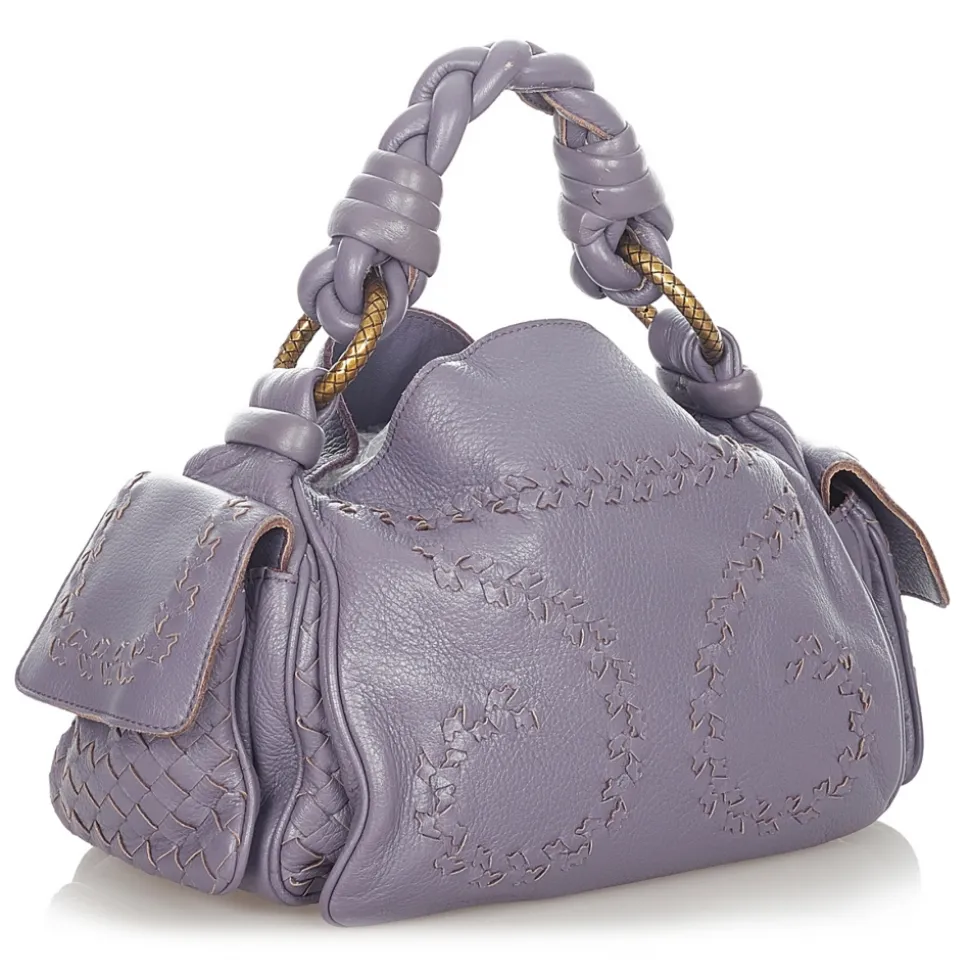 Bottega Veneta Vintage - Intrecciato Leather Handbag - Purple - Leather Handbag - Luxury High Quality - Avvenice