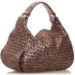 Bottega Veneta Vintage - Intrecciato Leather Handbag - Brown Bronze - Leather Handbag - Luxury High Quality - Avvenice