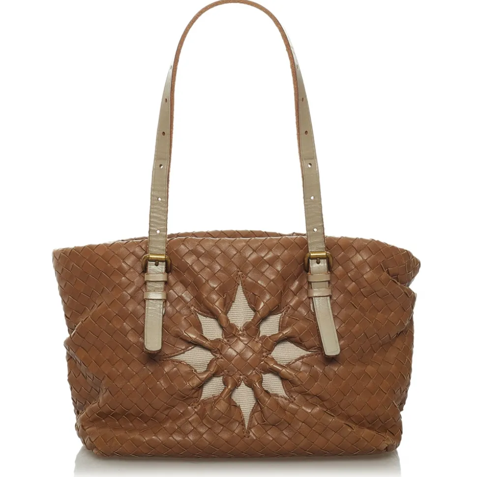 Bottega Veneta Vintage - Intrecciato Leather Tote Bag - Brown - Leather Handbag - Luxury High Quality - Avvenice