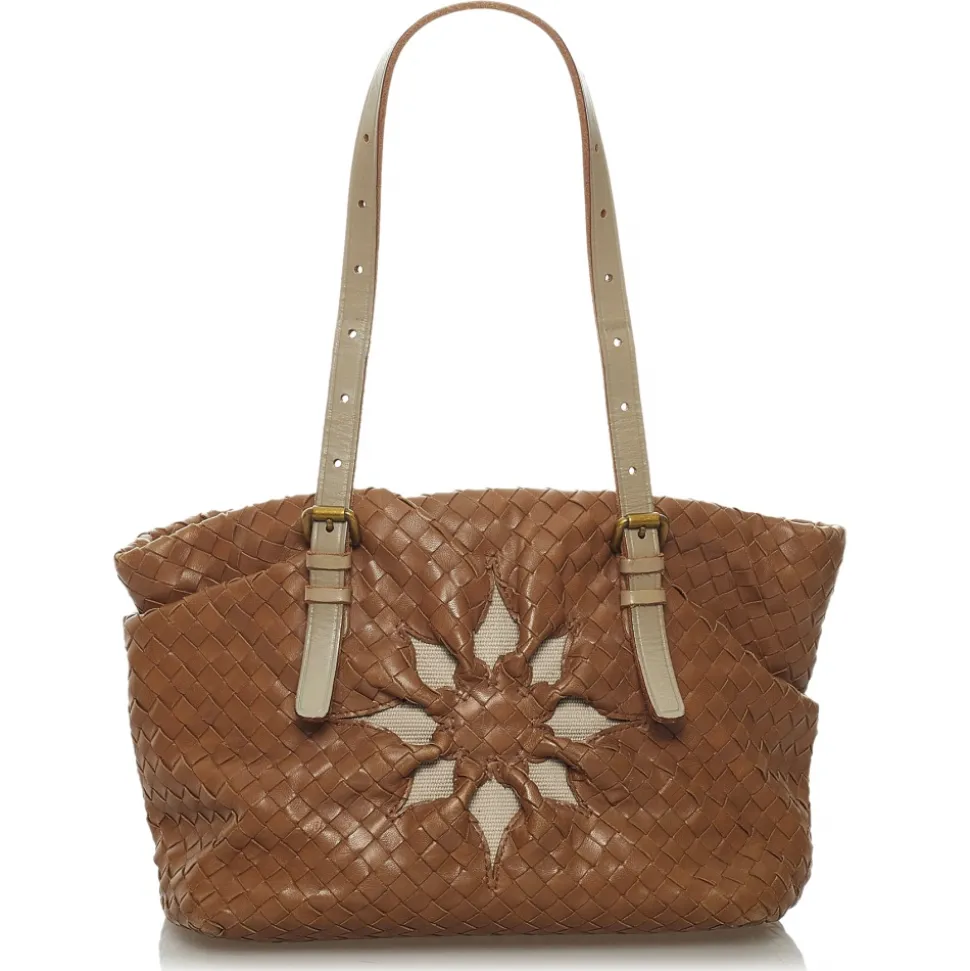 Bottega Veneta Vintage - Intrecciato Leather Tote Bag - Brown - Leather Handbag - Luxury High Quality - Avvenice