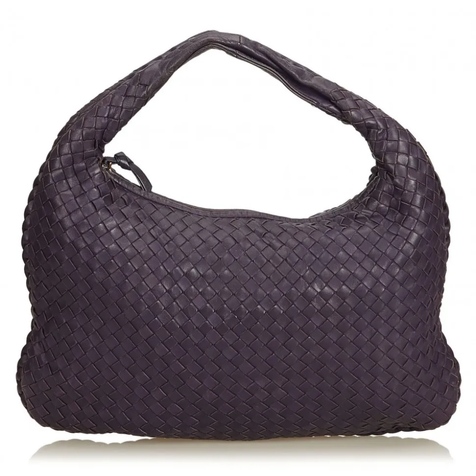 Bottega Veneta Vintage - Intrecciato Hobo Bag - Purple - Leather Handbag - Luxury High Quality - Avvenice