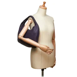 Bottega Veneta Vintage - Intrecciato Hobo Bag - Purple - Leather Handbag - Luxury High Quality - Avvenice