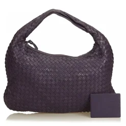 Bottega Veneta Vintage - Intrecciato Hobo Bag - Purple - Leather Handbag - Luxury High Quality - Avvenice