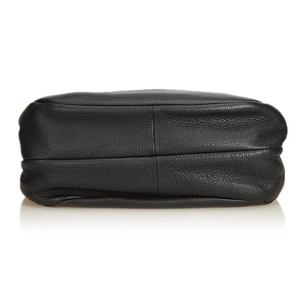 Bottega Veneta Vintage - Leather Hobo Bag - Black - Leather Handbag - Luxury High Quality - Avvenice