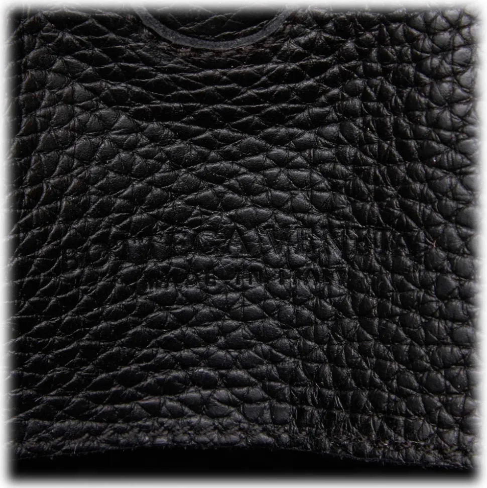 Bottega Veneta Vintage - Leather Hobo Bag - Black - Leather Handbag - Luxury High Quality - Avvenice