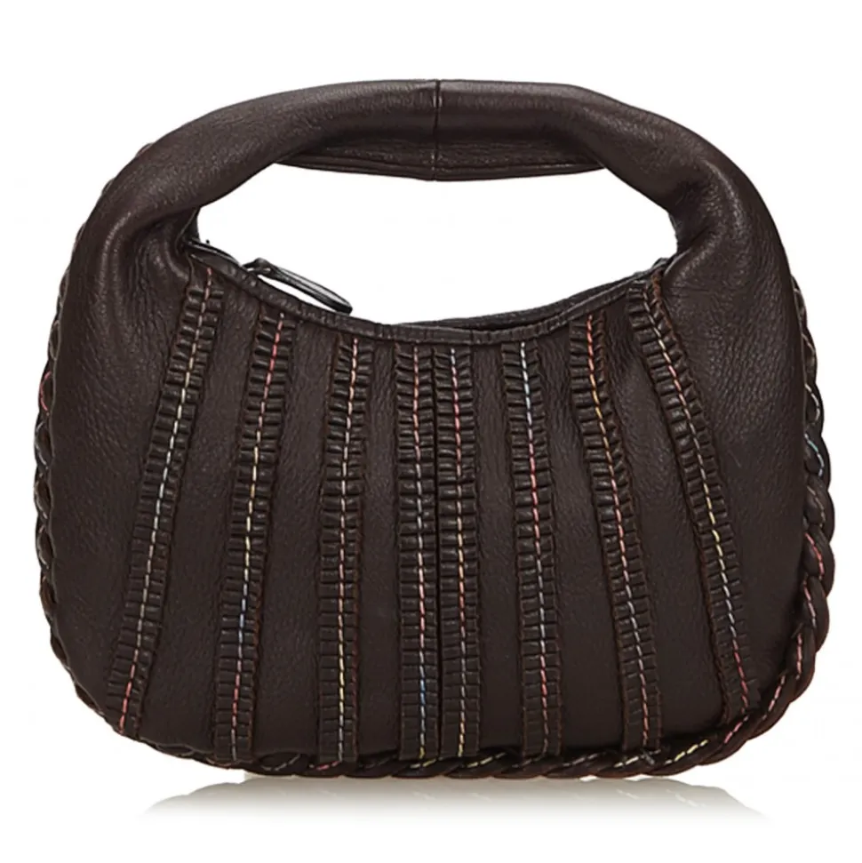 Bottega Veneta Vintage - Leather Hobo Bag - Brown - Leather Handbag - Luxury High Quality - Avvenice