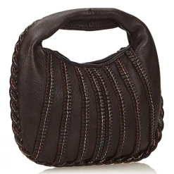 Bottega Veneta Vintage - Leather Hobo Bag - Brown - Leather Handbag - Luxury High Quality - Avvenice