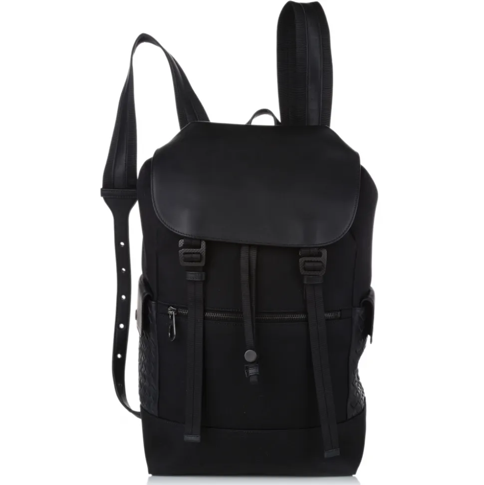 Bottega Veneta Vintage - Leather Backpack - Black - Leather Backpack - Luxury High Quality - Avvenice