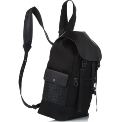 Bottega Veneta Vintage - Leather Backpack - Black - Leather Backpack - Luxury High Quality - Avvenice