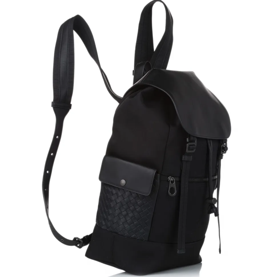 Bottega Veneta Vintage - Leather Backpack - Black - Leather Backpack - Luxury High Quality - Avvenice