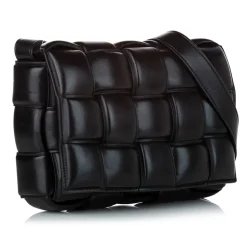 Bottega Veneta Vintage - Padded Cassette Leather Crossbody Bag - Black - Leather Handbag - Luxury High Quality - Avvenice