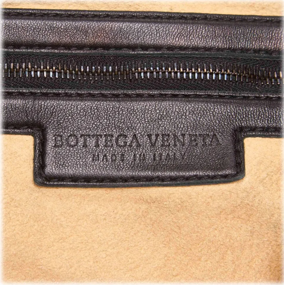 Bottega Veneta Vintage - Studded Leather Hobo Bag - Black - Leather Handbag - Luxury High Quality - Avvenice