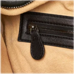 Bottega Veneta Vintage - Studded Leather Hobo Bag - Black - Leather Handbag - Luxury High Quality - Avvenice