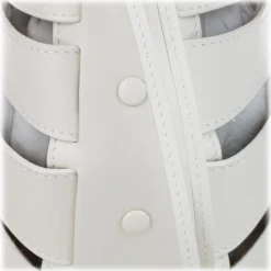 Bottega Veneta Vintage - The Shell Leather Tote Bag - White - Leather Handbag - Luxury High Quality - Avvenice