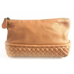 Bottega Veneta Vintage - Vanity Bag - Light Brown - Lambskin Leather Handbag - Luxury High Quality - Avvenice