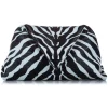 Bottega Veneta Vintage - Zebra Print Envelope Leather Clutch Bag - Black White - Leather Handbag - Luxury High Quality - Avvenice